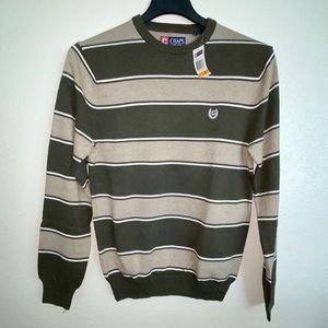 Chaps Crewneck Striped Sweater New With Tags!